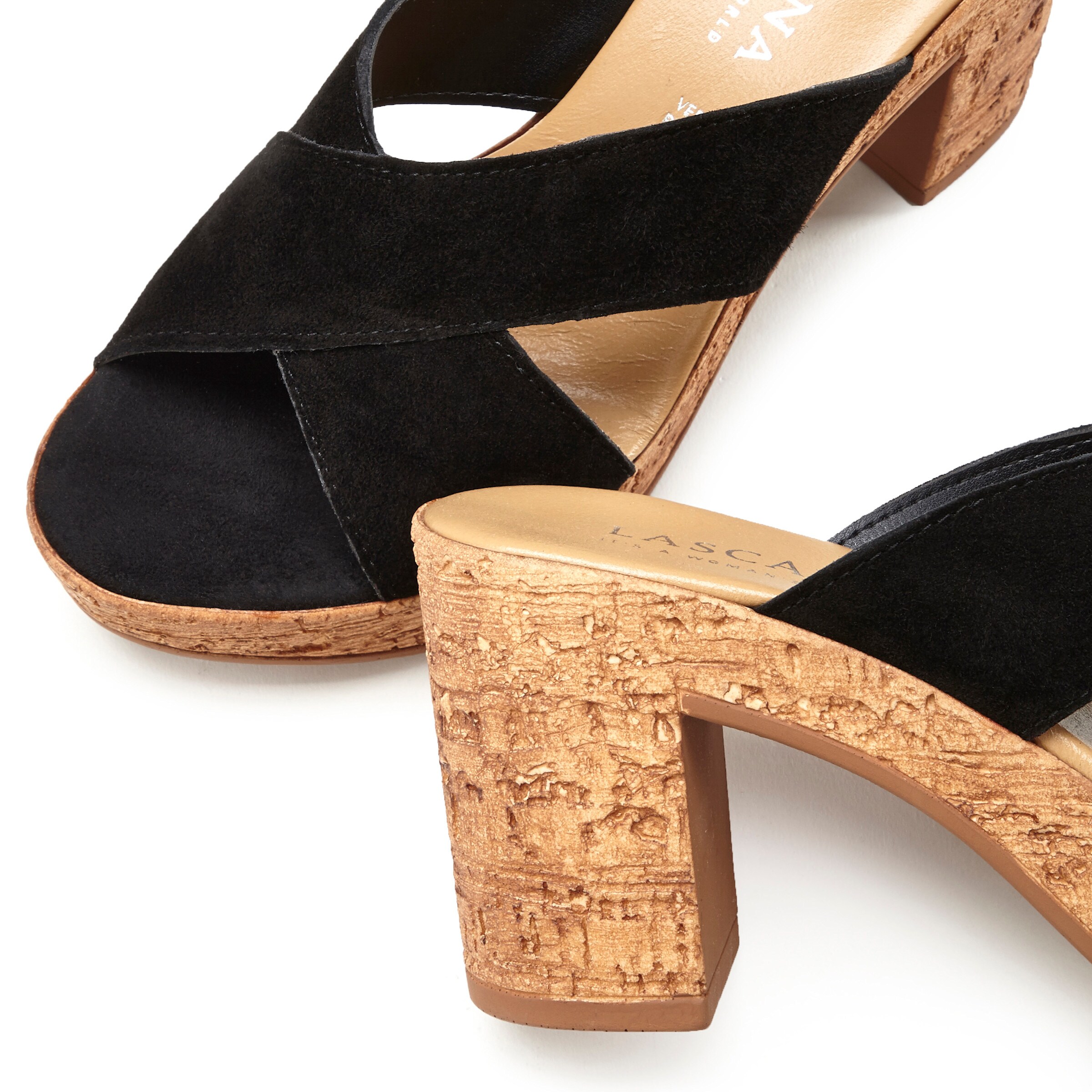 LASCANA Pantolette in schwarz