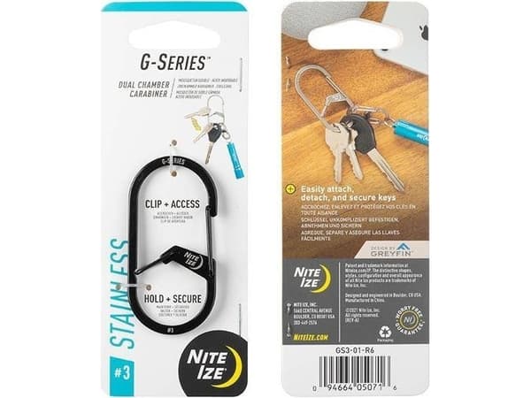 Karabinkrok Nite Ize G-serien Dual Chamber Carabiner. #3