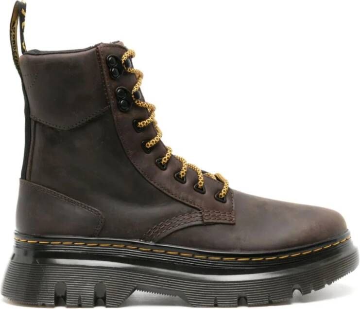 Dr Martens Tarik Crazy Horse Leather Utility Boots Dr. Martens Bruin Heren