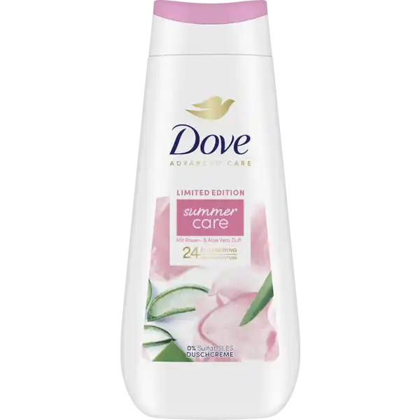 Duschcreme Summer Care Limited Edition mit Rosen- & Aloe Vera Duft
