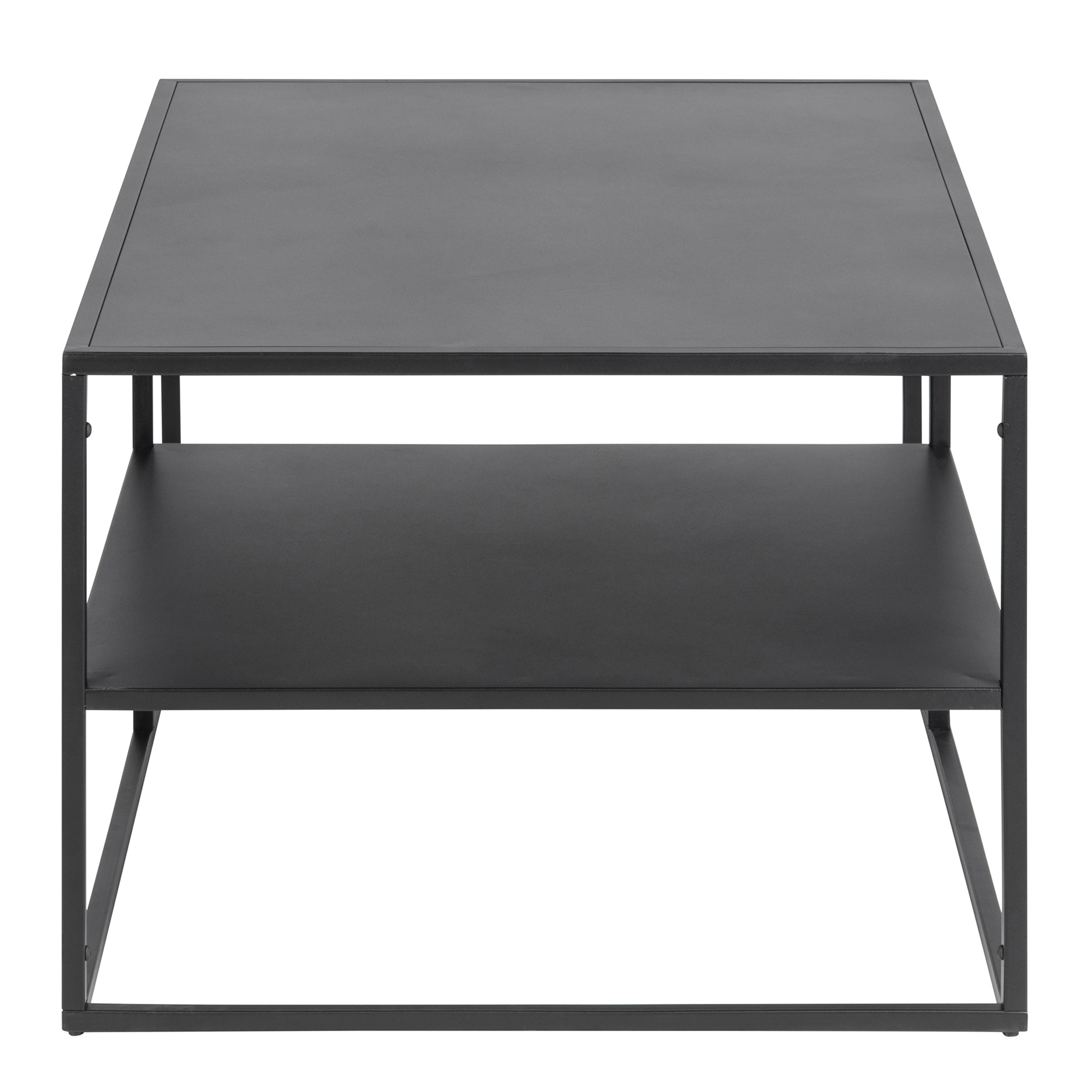Couchtisch NEWTON - schwarz - Ablage - 90 cm