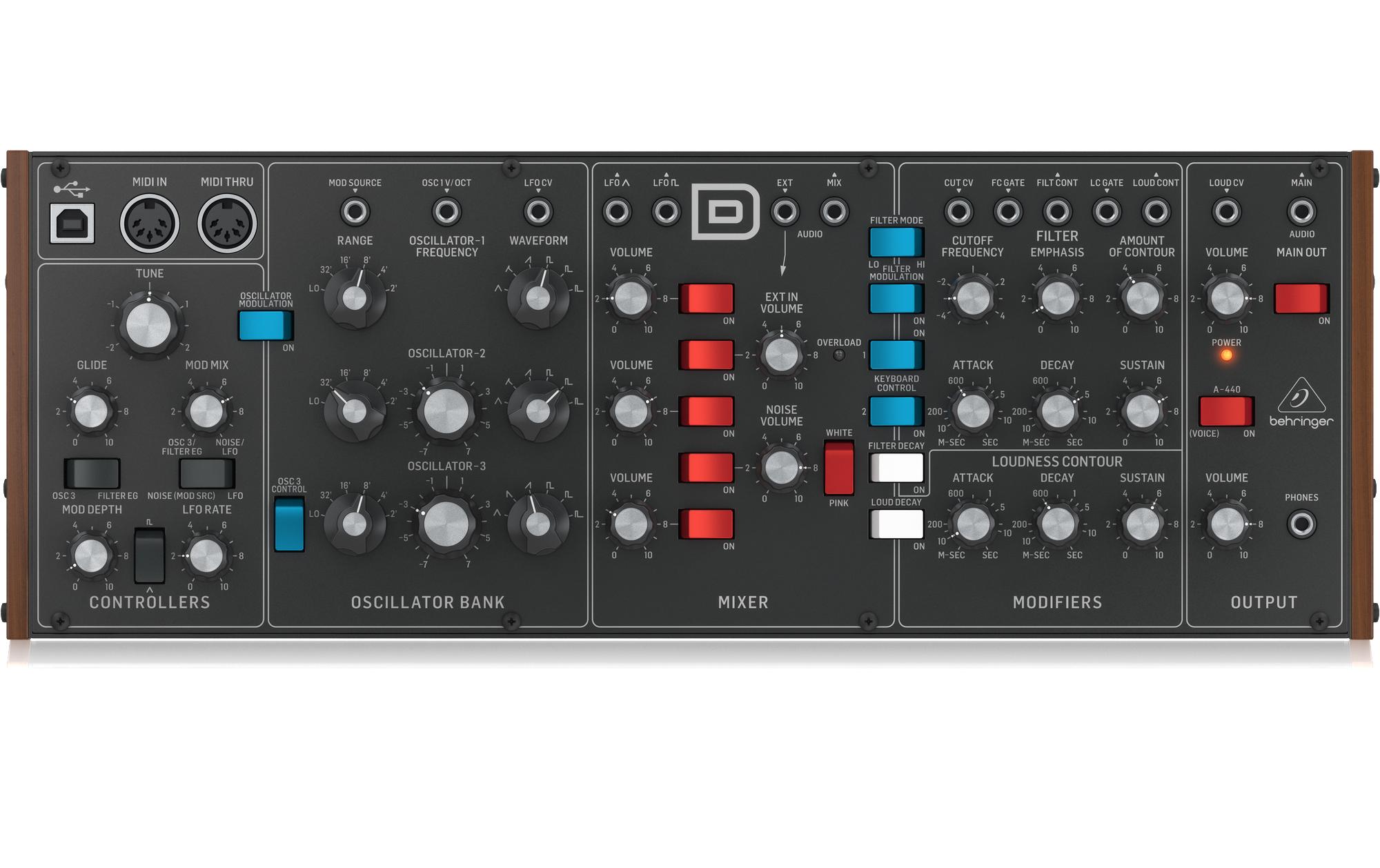 Synthesizer Model D<br>Detailgetreue Minimoog Model D Replikation