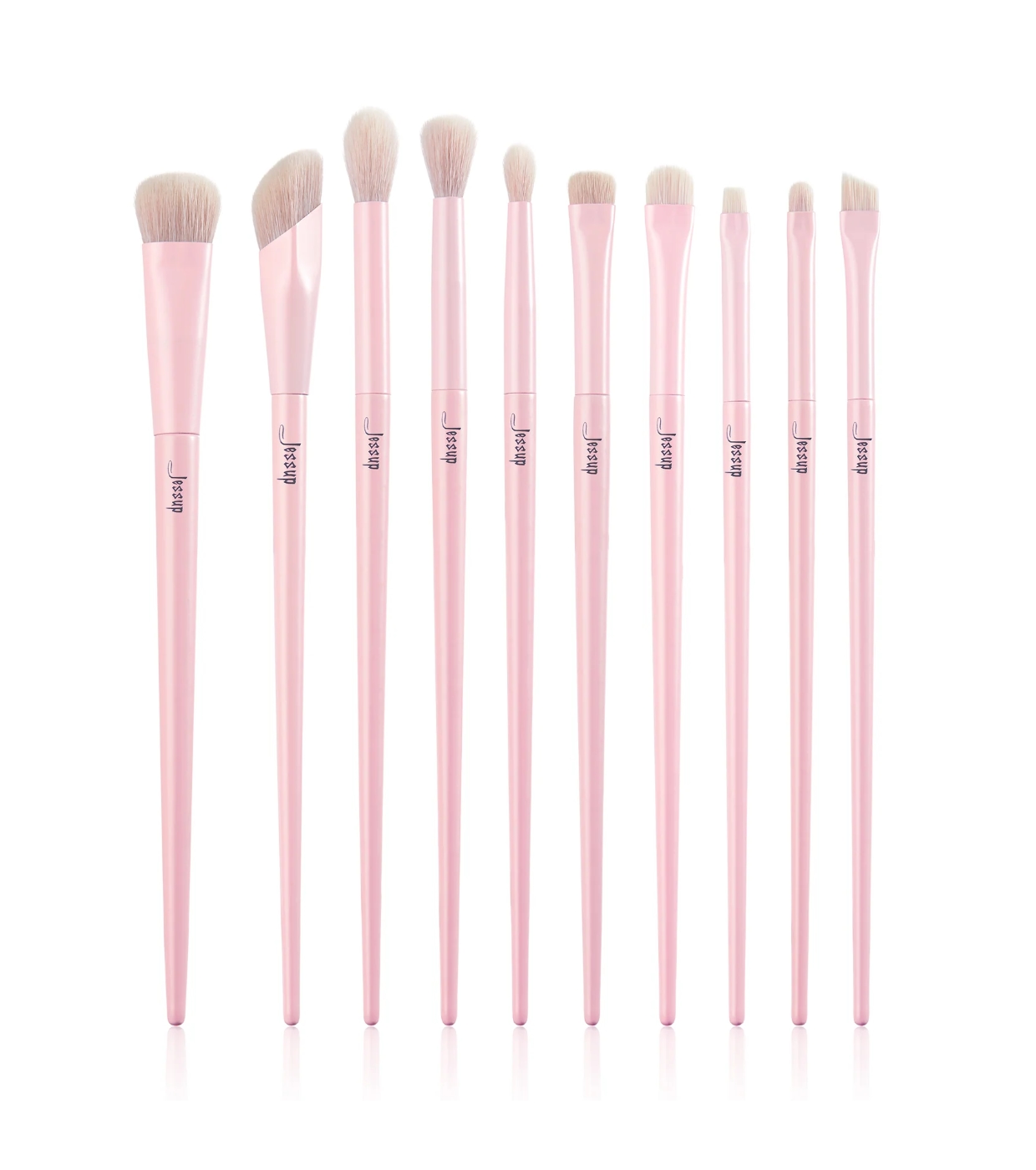 Jessup Beauty - *Makeup Lover Collection IV* - Conjunto de 10 pincéis - Crystal Pink