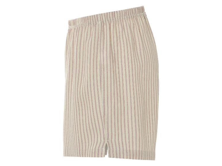 Korte linnen dames pyjama