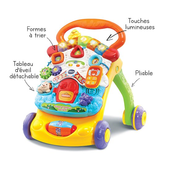 Super Trotteur parlant 2 en 1   Orange        de               Vtech