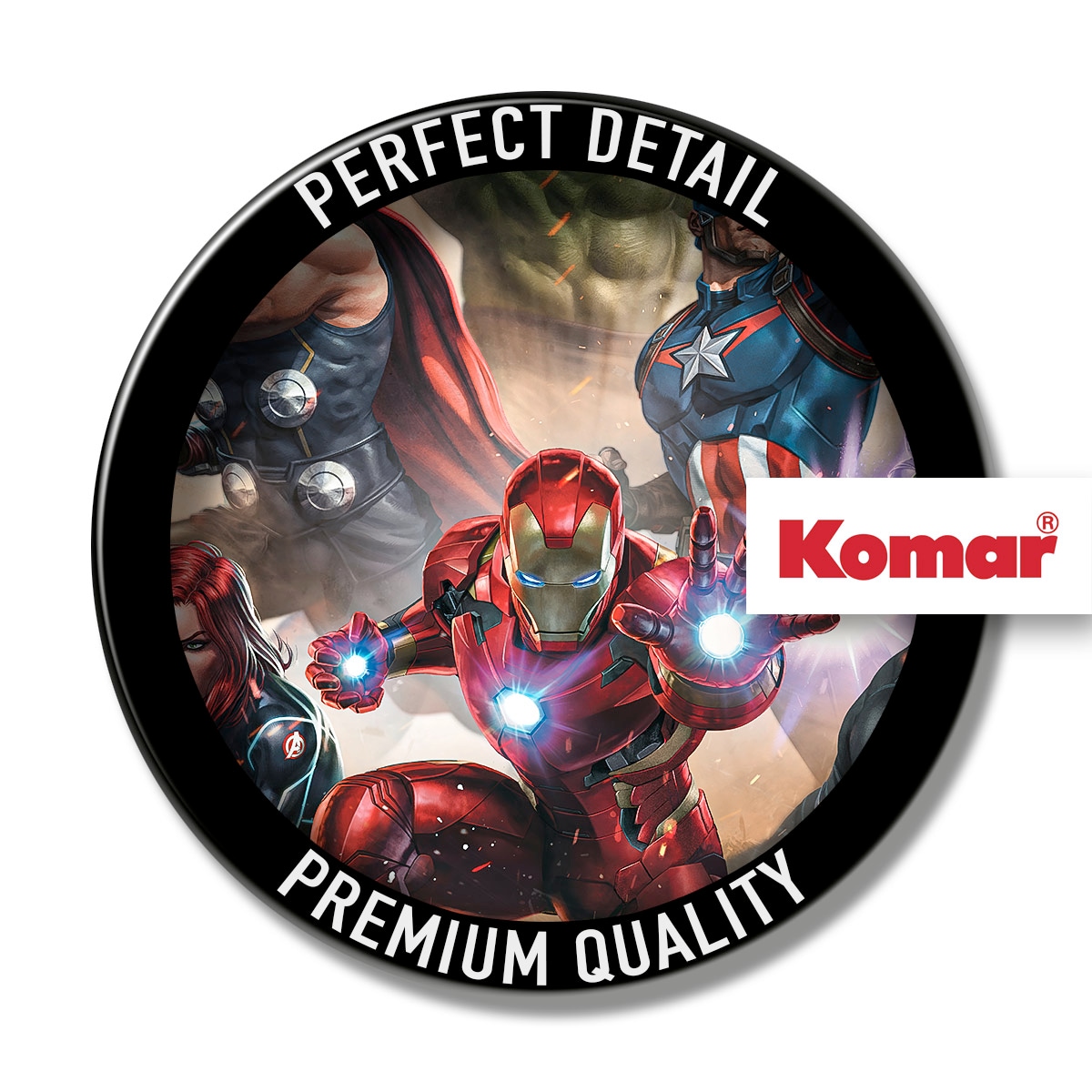 Komar Fototapete »Avengers Superpower« bedruckt glatt 200 x 250 cm (Breite x Höhe) - Tapete, Vlies, Wohnzimmer, Schlafzimmer