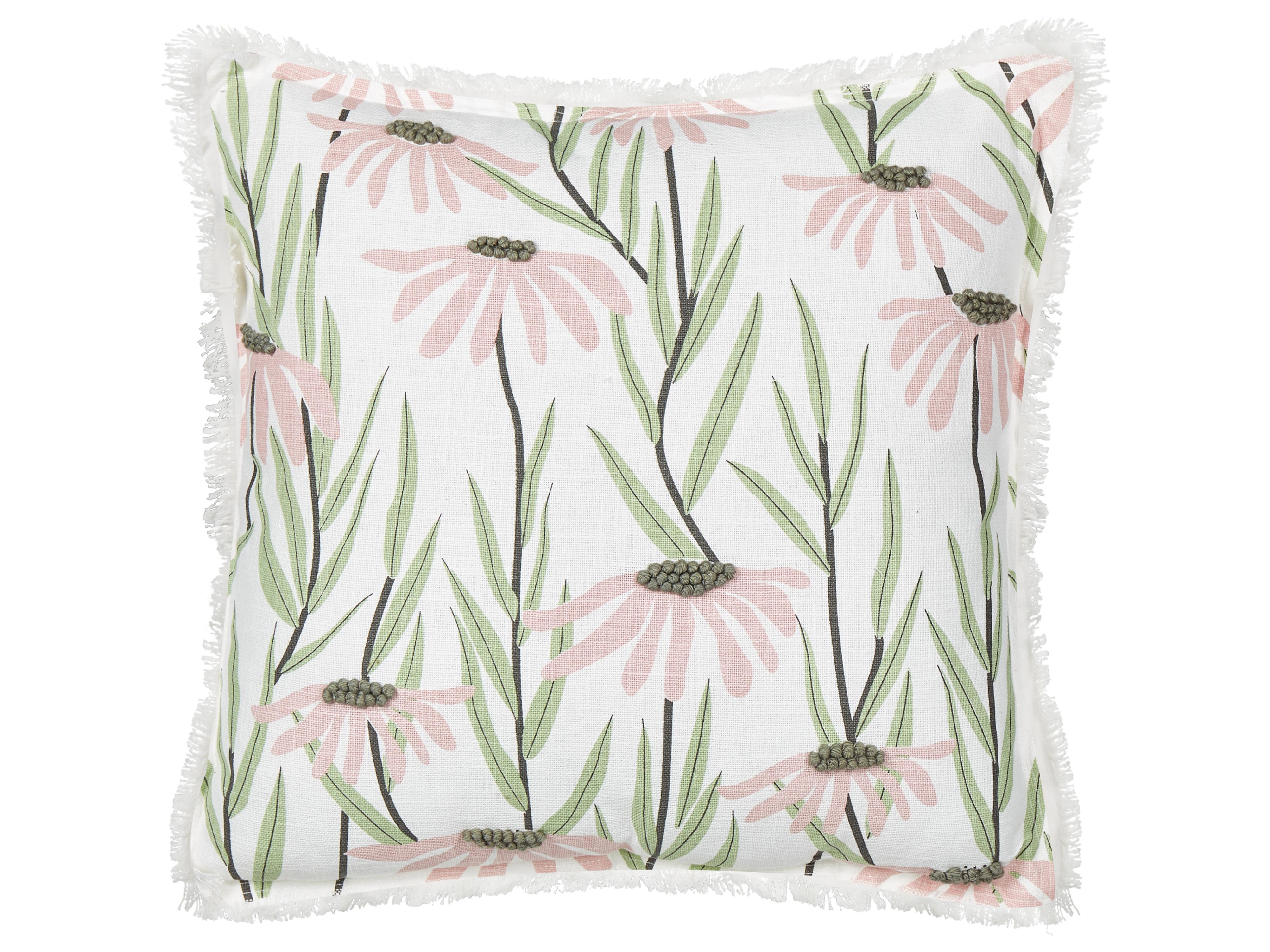Sierkussen GYNURA Katoen 45 x 45 cm Meerkleurig bloempatroon
