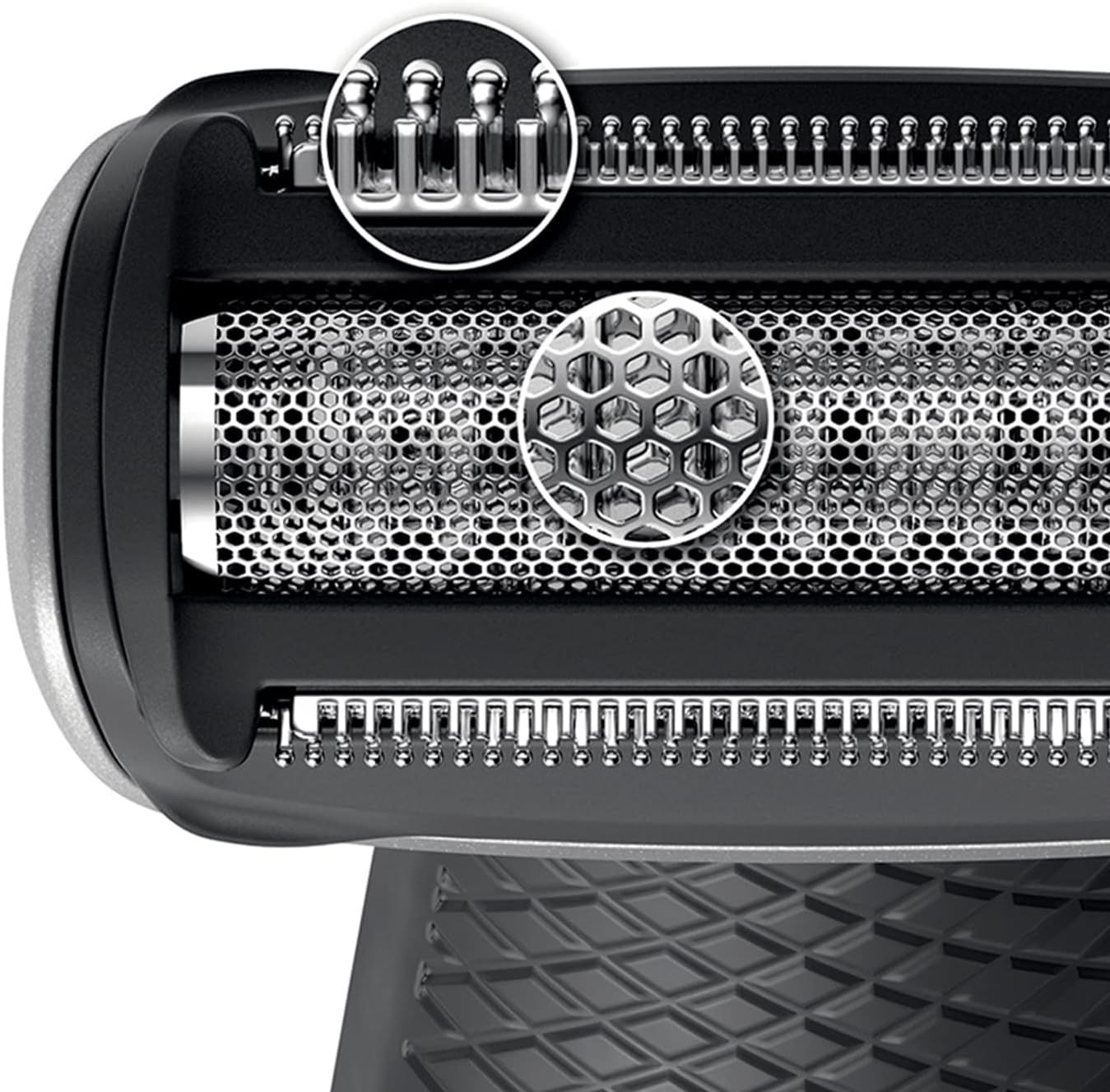 Philips Bodygroom Series 3000 hautfreundlicher Körperrasierer inkl. 3 Kammaufsätze