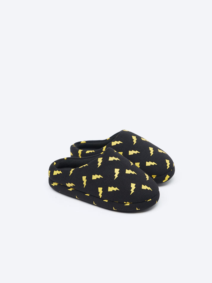 Pantufa de viscose - Preta