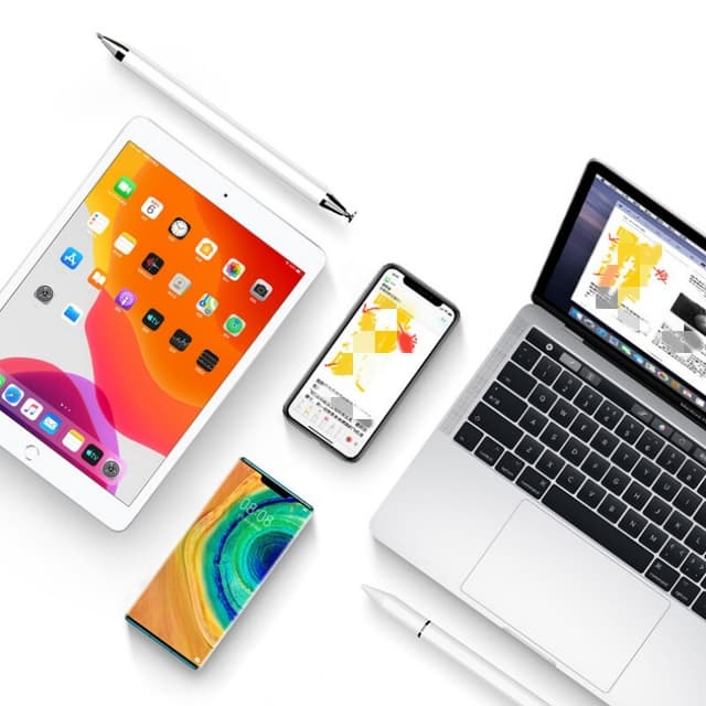3-i-1 magnetisk stylus kompatibel med Apple/Huawei/Xiaomi/Samsung Hvid