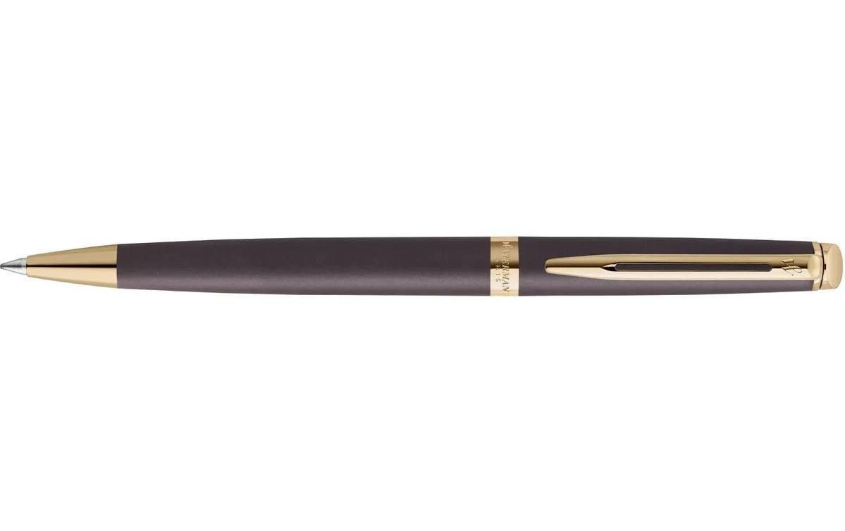 Kugelschreiber Hémisphère Understated Edit, Lavaschwarz, M<br>Fachmännisch gestaltete Kugelschreiberspitze mit schnell trocknender Tinte für geschmeidiges Schreiben