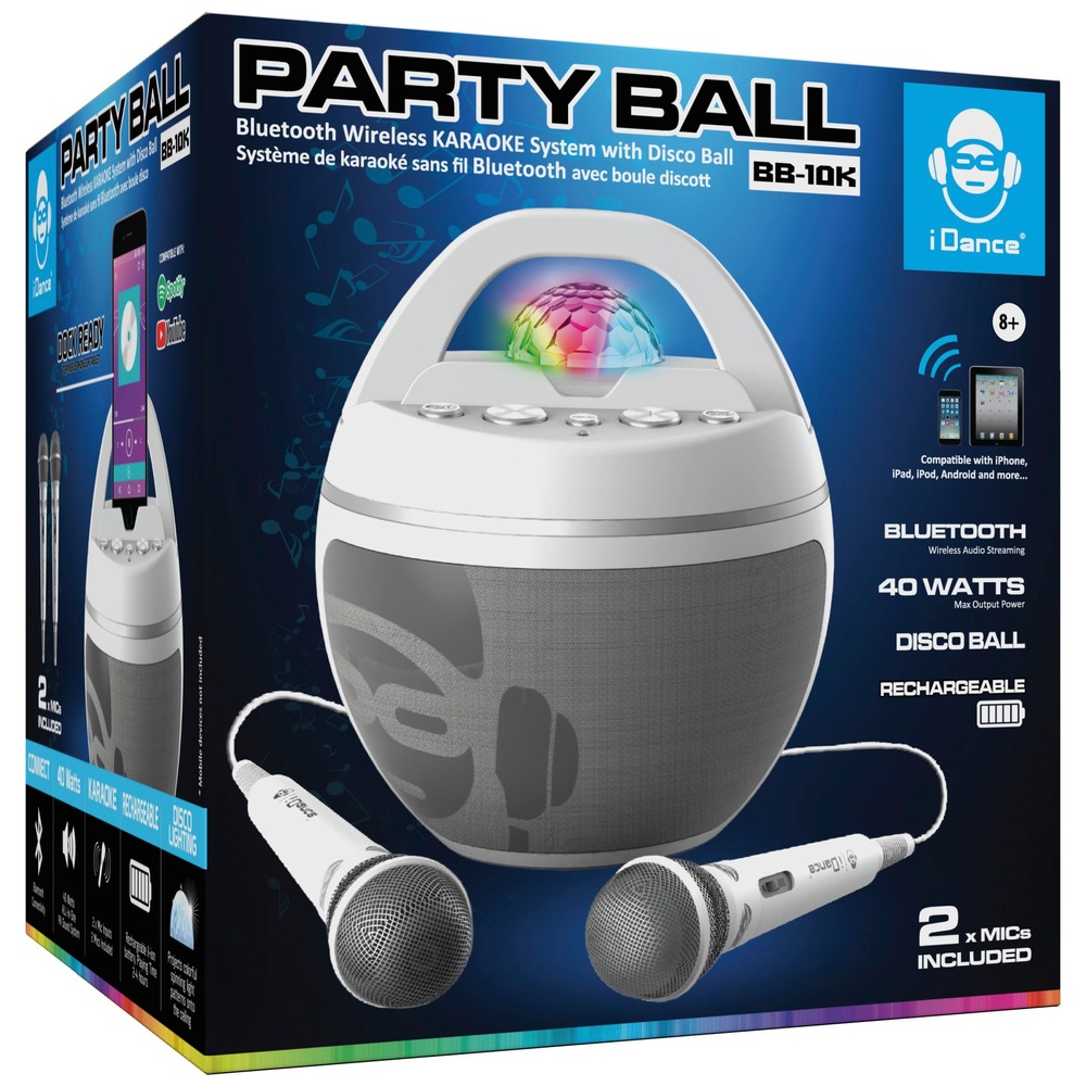 iDance Party Ball BB10K Kabelloser Bluetooth-Lautsprecher