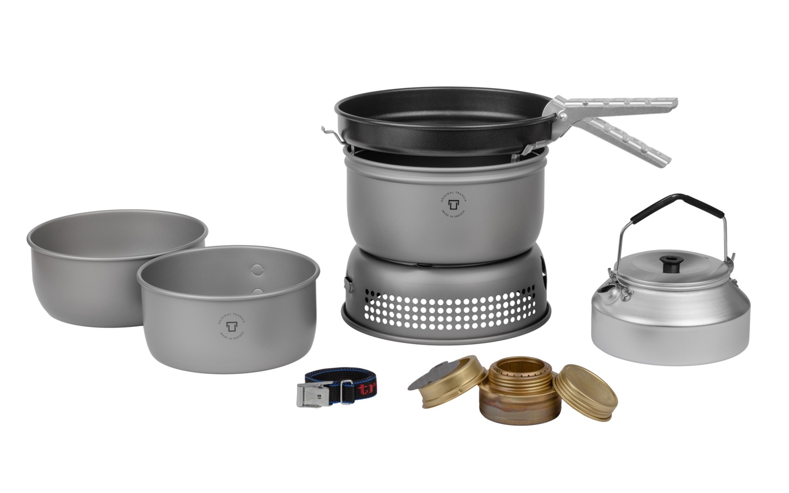 Trangia Trangiakök 25-4 HA Campingkochset 4- teilig mit Spiritusbrenner Set 1