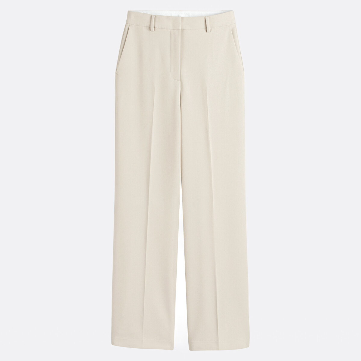 COLEÇÕES LA REDOUTE<br>Calças largas em poliviscose