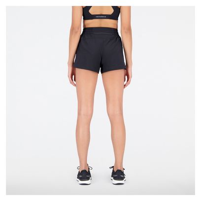 Short New Balance Q Speed Femme Noir