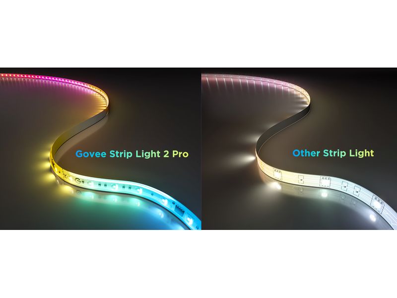 Govee LED-Strip 2 Pro 1 m Erweiterung Perfekte Beleuchtung für Zuhause
