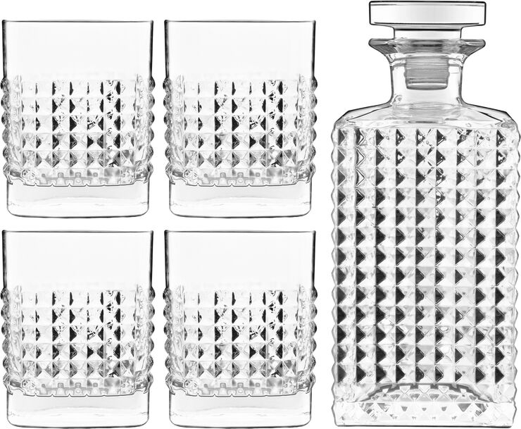 Luigi Bormioli Elixir whiskysæt 5 dele Transparent