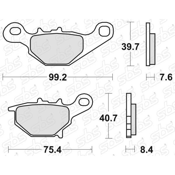 SBS - Plaquettes de frein 820 SI