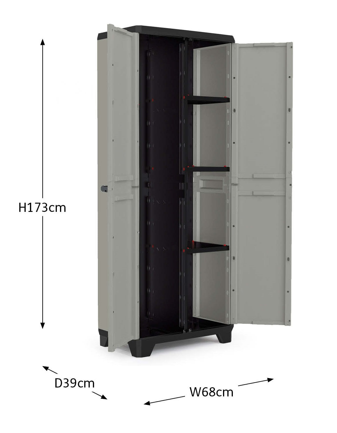Keter Planet Opbergkast hoog - Multipurpose - 3 planken