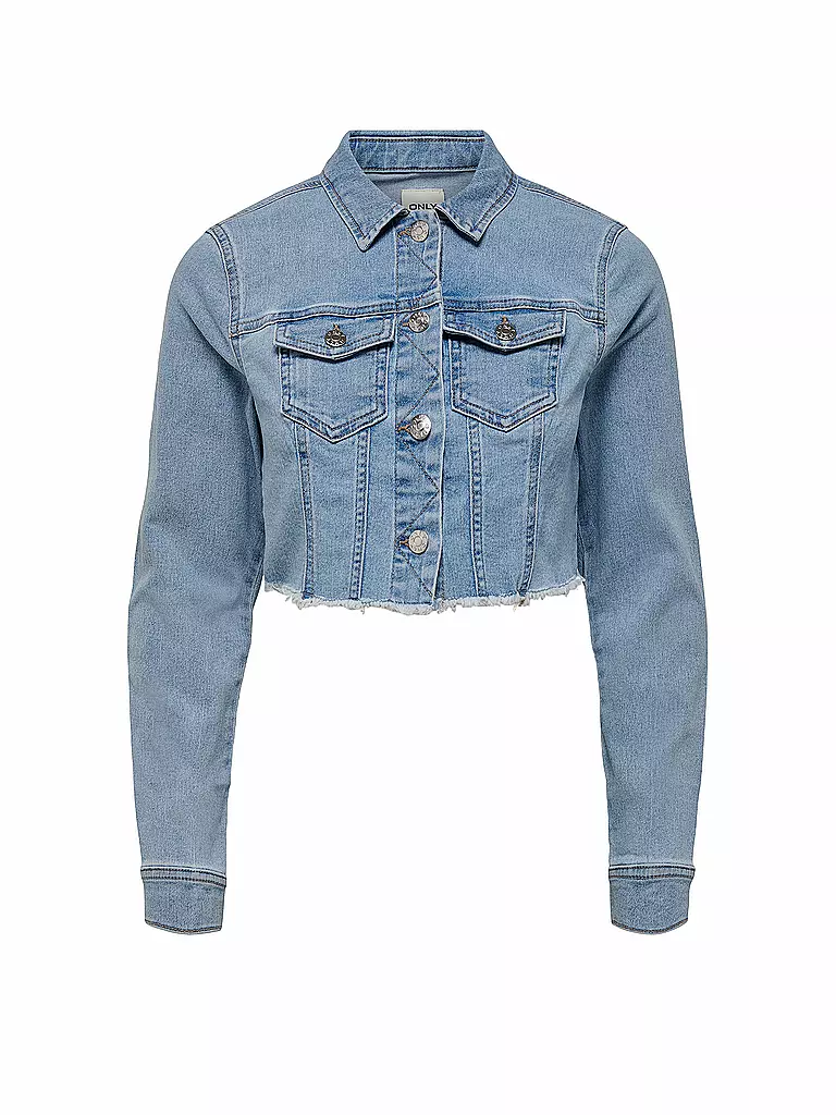 ONLY Jeansjacke Cropped Fit ONLWONDER  hellblau