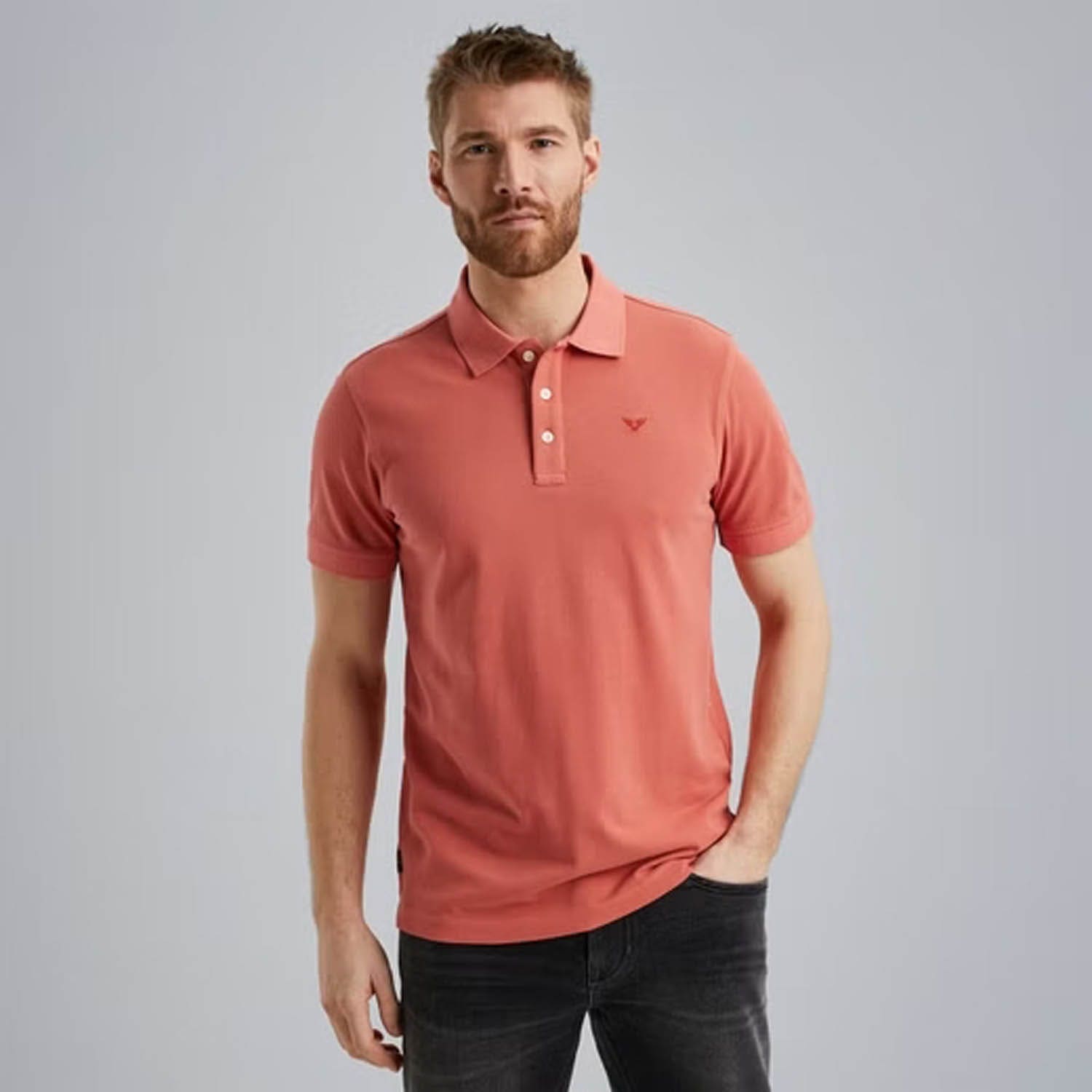 PME Legend  Short Sleeve Polo Garment Dyed Pique
