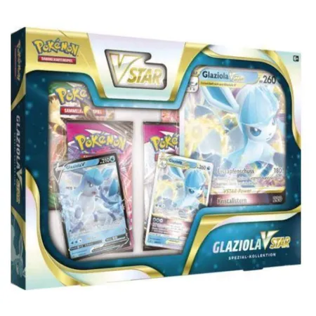 Pokemon Spezial-Kollektionen Folipurba-VSTAR oder Glaziola-VSTAR, 1 Packung, 2-fach sortiert