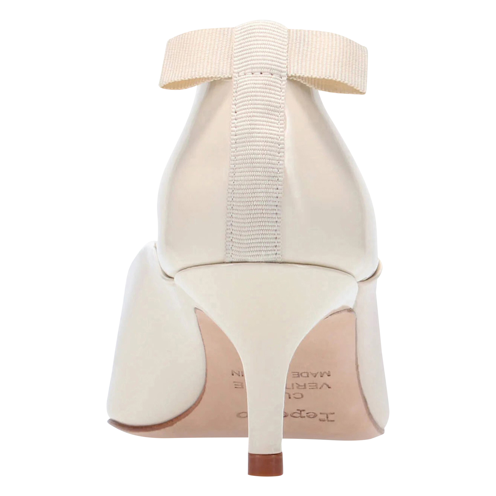 LAURINE - Escarpins à petit talon en cuir| Beige