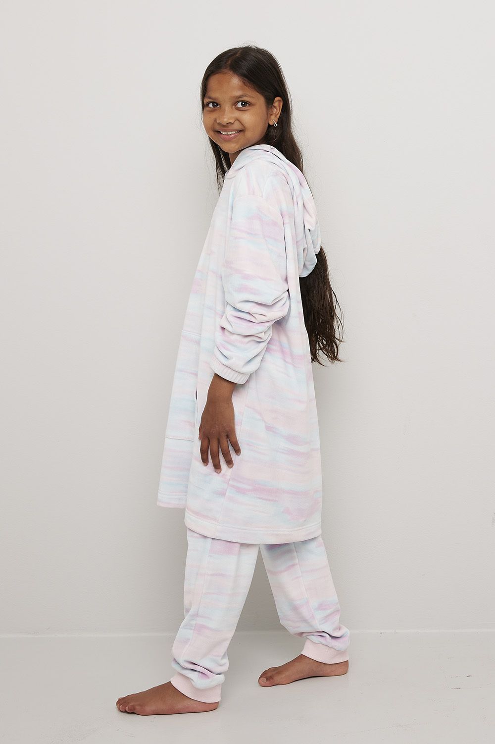Pyjamasbukse i fleece Rainbow