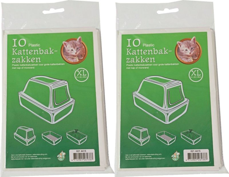 Booda Box Kattenbakzakken - 10 st - 51x20x46 cm