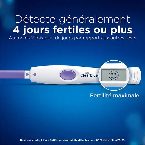 Teste de ovulação digital Clearblue 2 hormônios caixa com 10