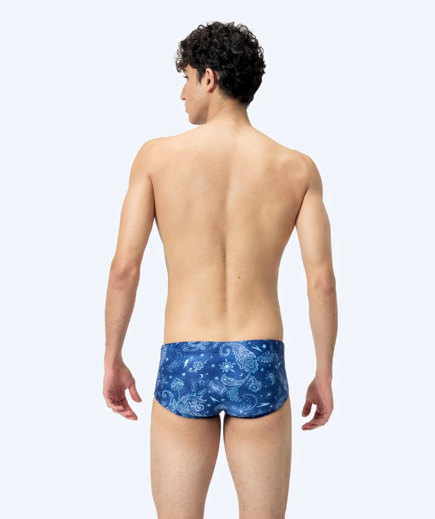Speedo trunks til mænd - Club Training Allover - Mørkeblå/hvid