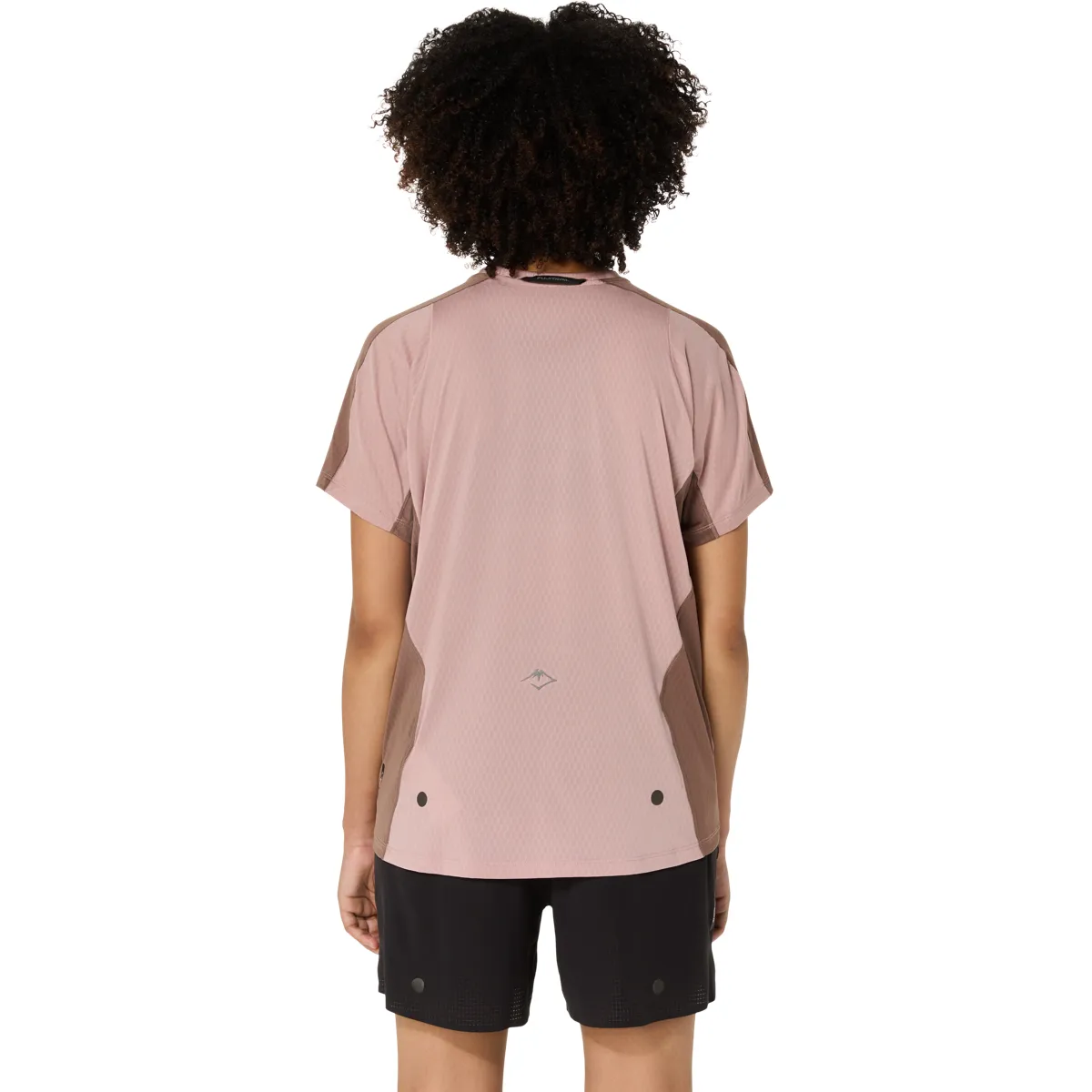 Asics Wms Fujitrail Elite Ss Top Neutral Pink/taupe Grey