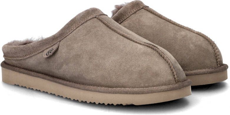 Rohde Livigno heren pantoffel Donker Taupe
