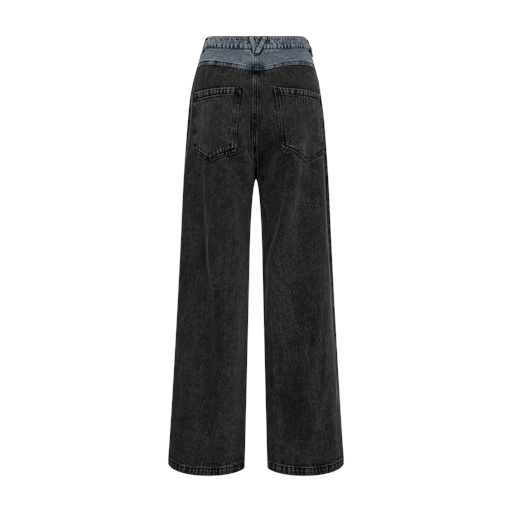 Copenhagen Muse Charlee Jeans, Black Denim w. Washed Blue, XL