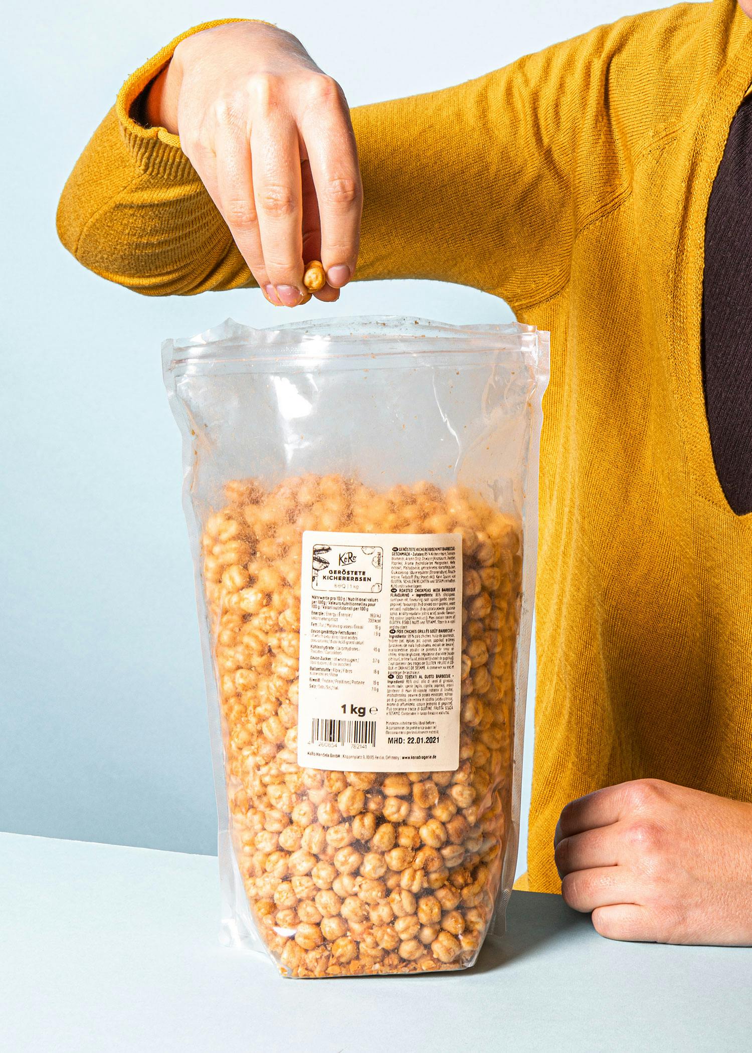 Geröstete Kichererbsen mit BBQ-Gewürz 1 kg
