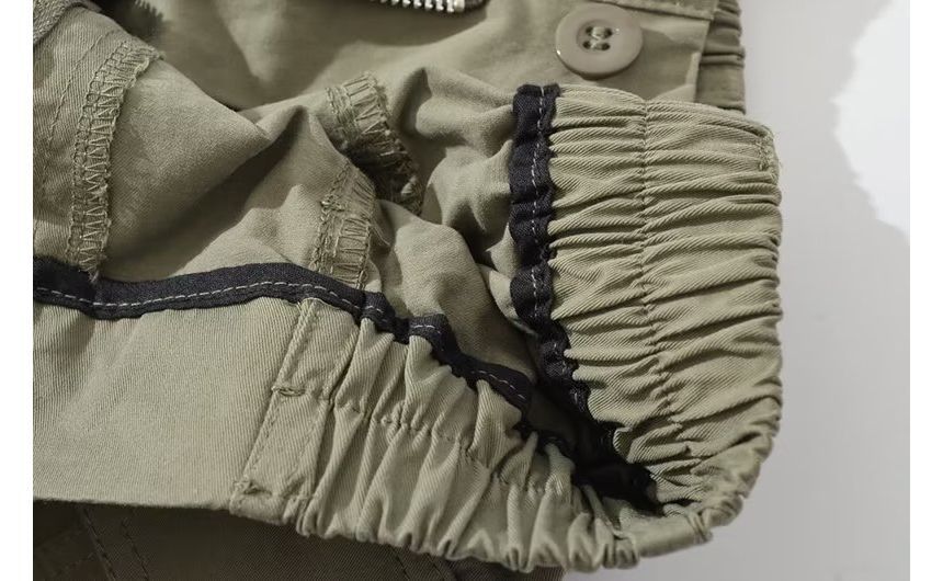 JOWI - Mid Rise Plain Cargo Shorts
