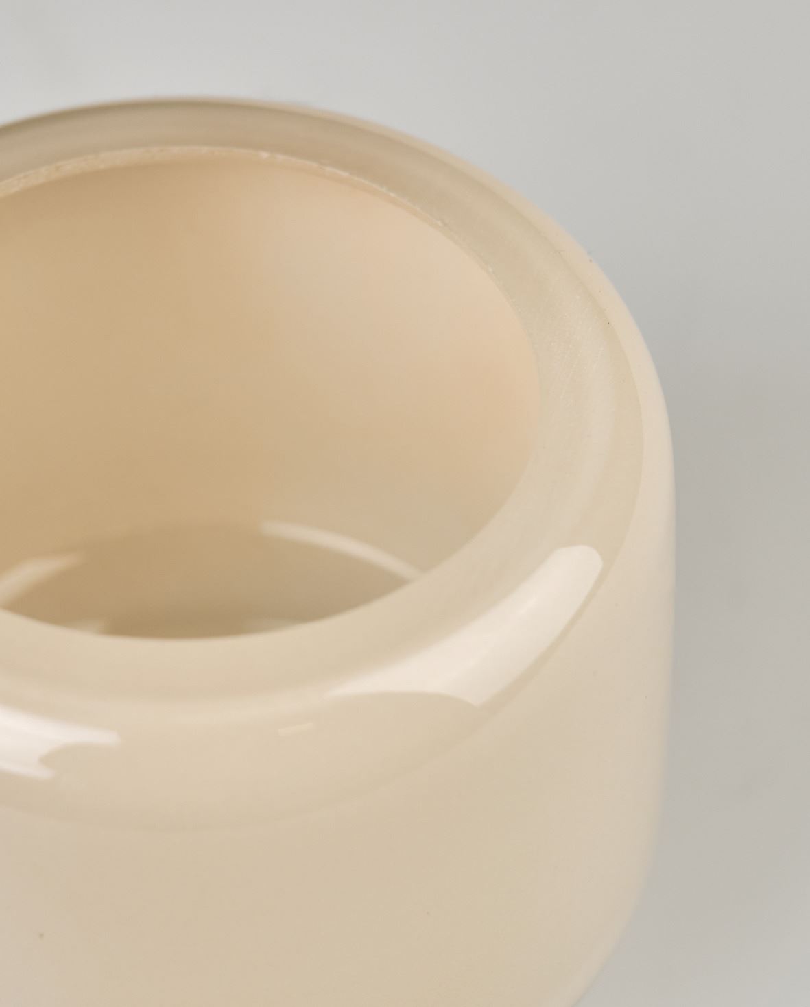Telysholder lys beige - 7x7x10 cm