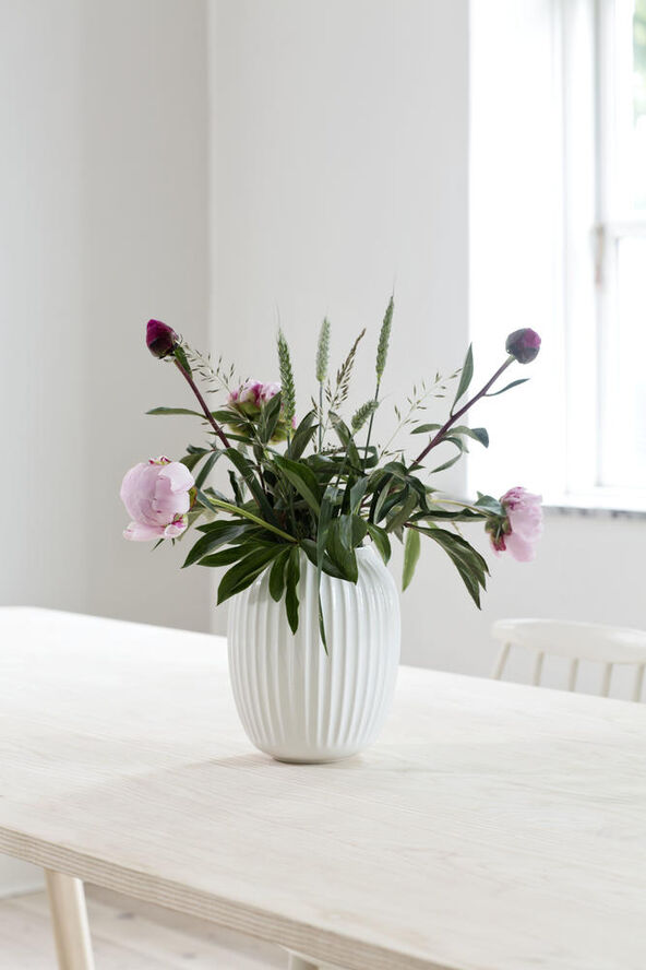 Kähler Hammershøi vase 20 cm. Hvid