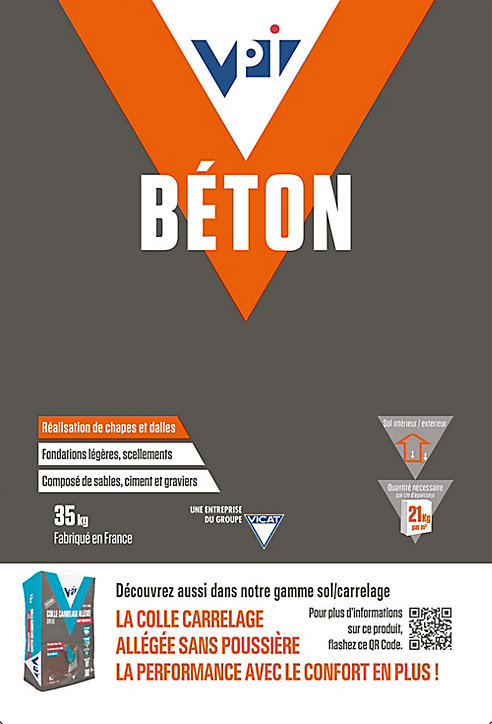 Sac de béton universel VPI 30MPa 35kg