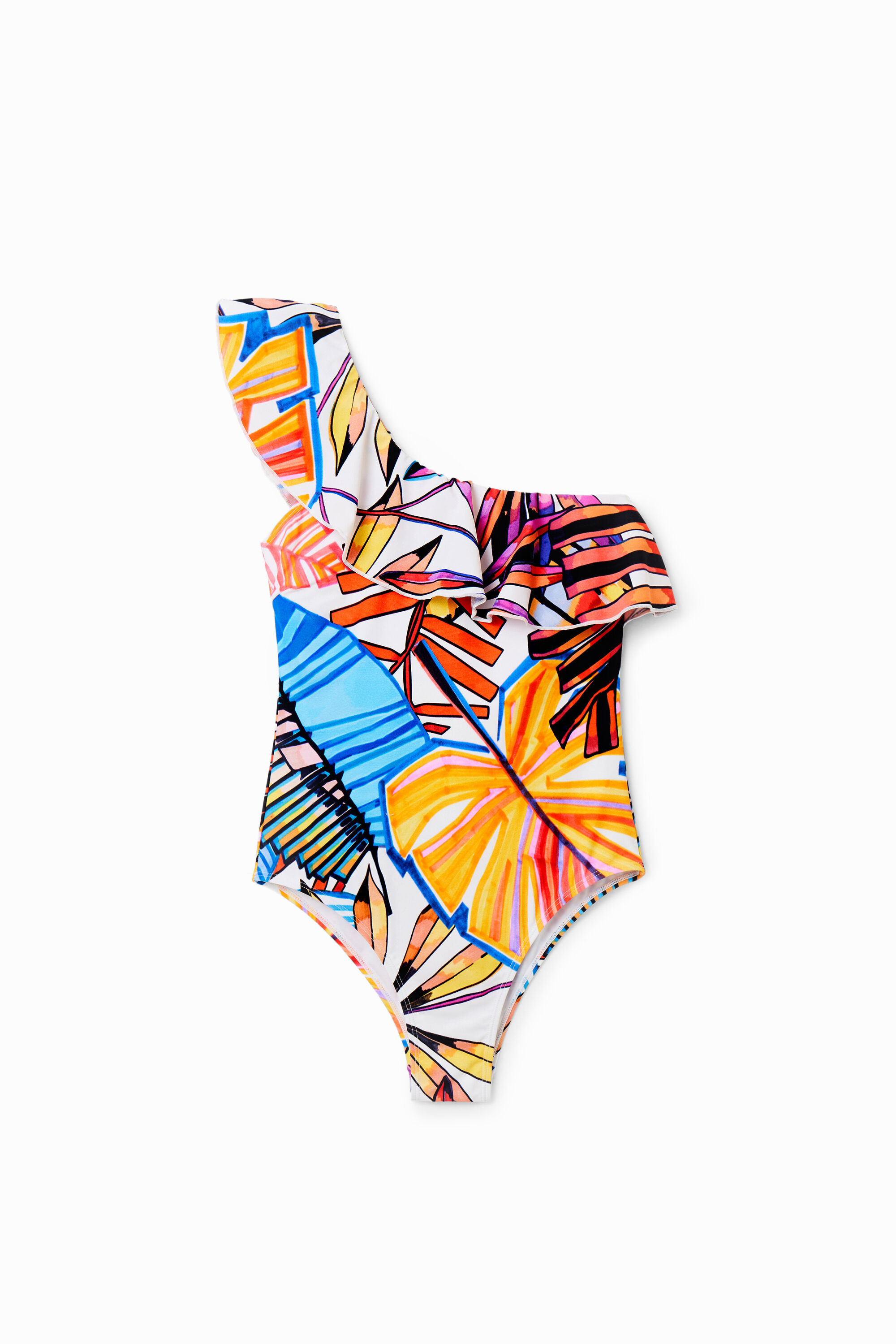 Maillot de bain asymétrique volant