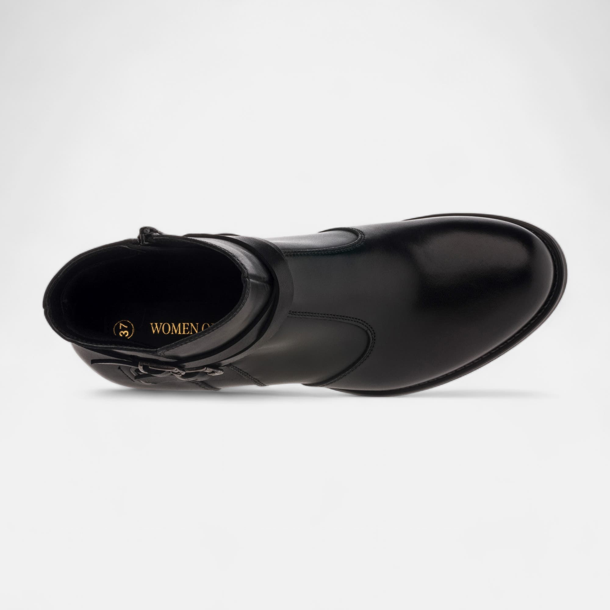 Bottines à talon Femme en cuir noir