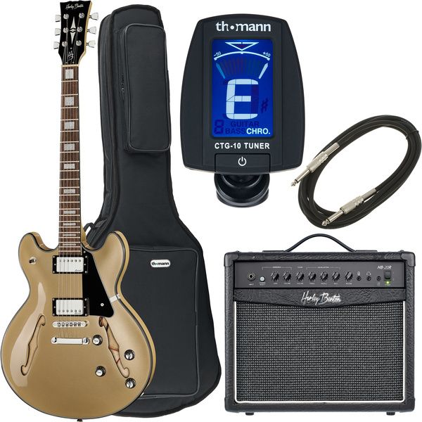 Harley Benton HB-35Plus Shoreline Gol Bundle