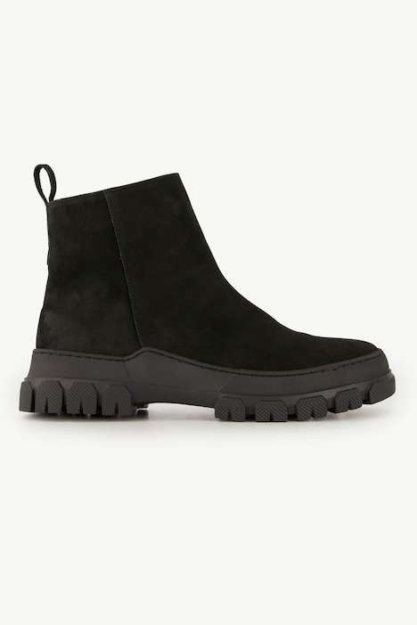 Leder-Boots, Chunky-Sohle, Wechselfußbett, Weite H