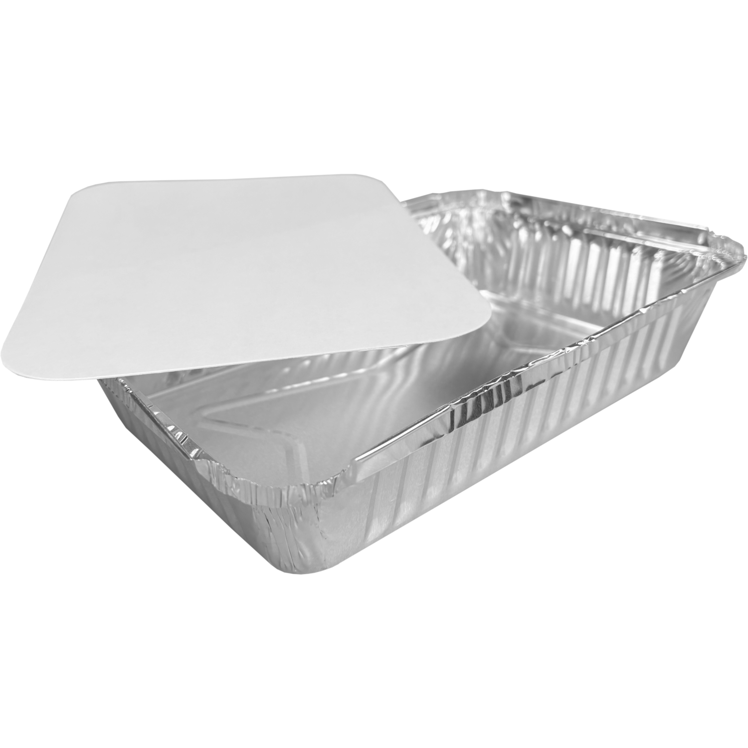 Depa Bak, 890ml, opstaande rand, incl. deksel, 218x156x37mm, zilver