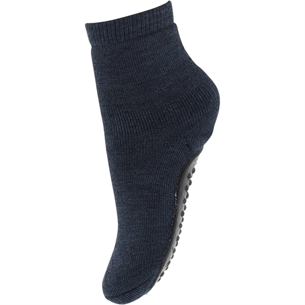 MP 7951 Uld Anstislip Strømper Dark Denim Melange
