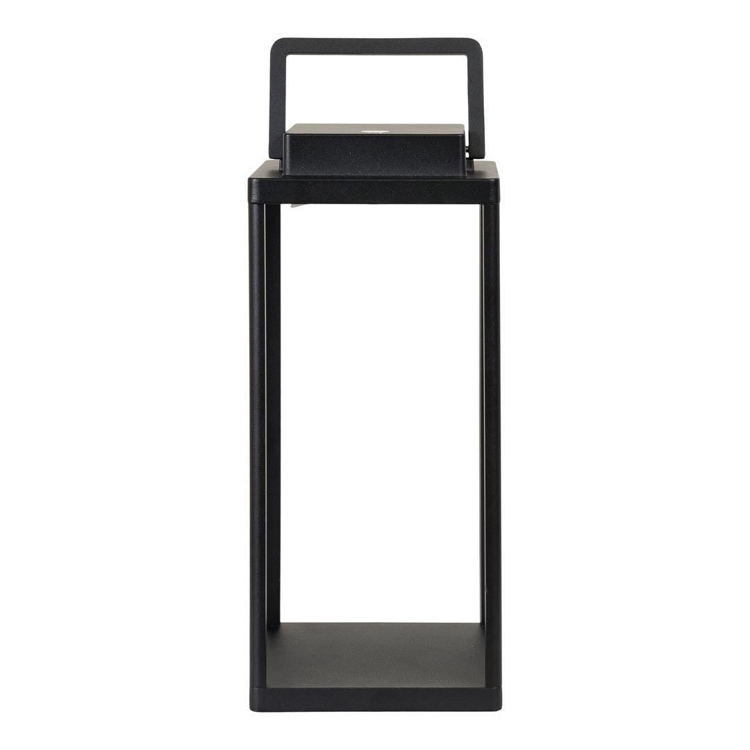 Lezant LED oplaadbare lantaarnlamp, zwart. 15 x 15 x 40 cm