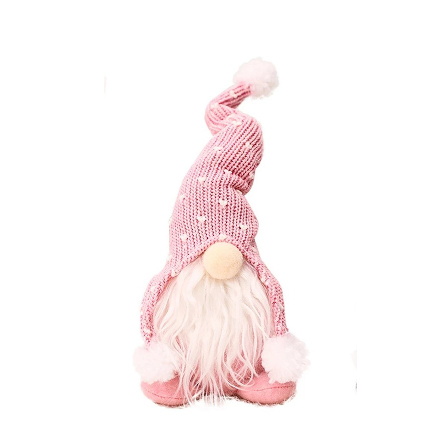 (27x10cm) Weihnachts Wichtel Home Deko Schwedischer Plüsch Zwerg - Rosa