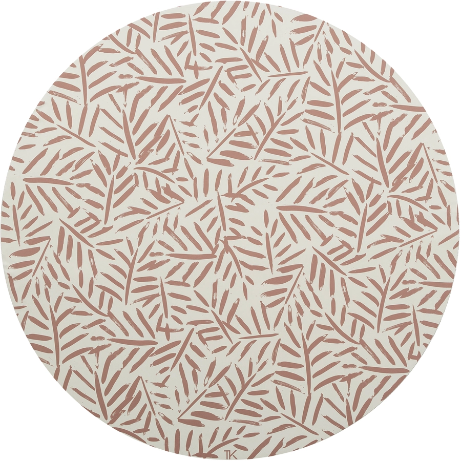 toddlekind Hochstuhlmatte Leaves Sea Shell 105 cm