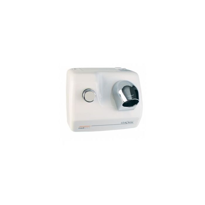 Mediclinics Wand Haardroger fohn drukknop staal wit SC0088H (12007)