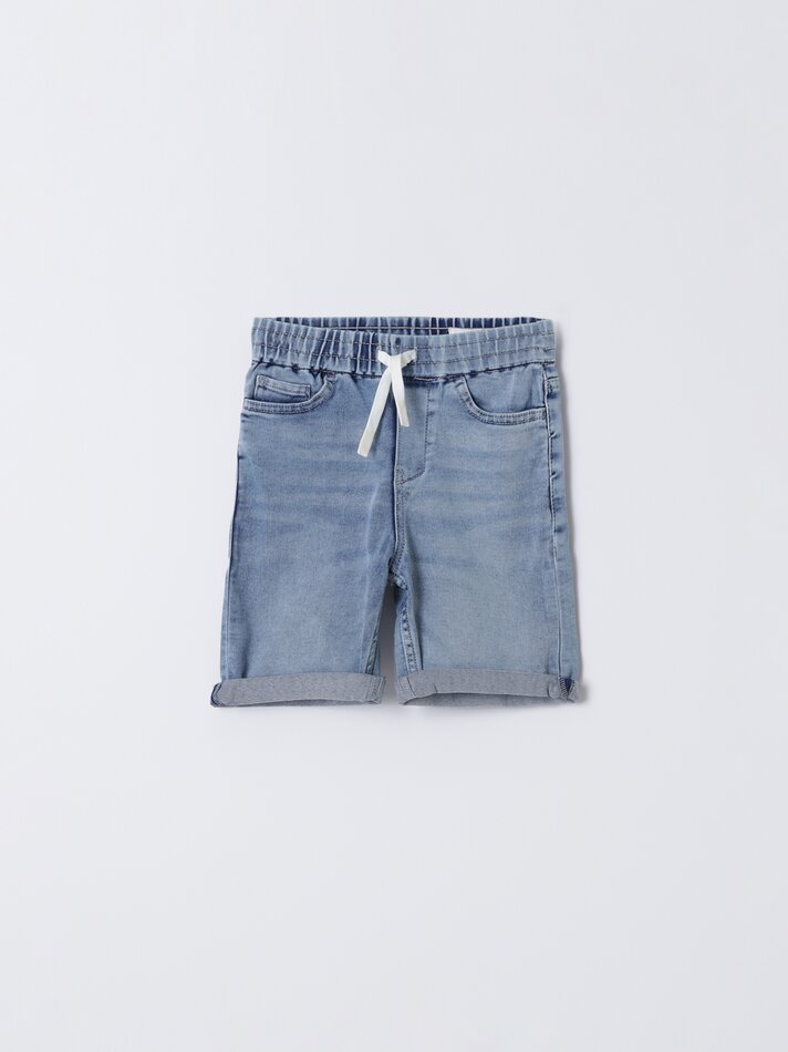 Shorts jogger jeans - Índigo